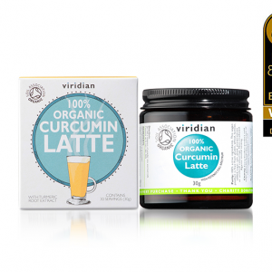 Organic Curcumin Latte with Award Winner logo img