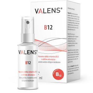 Valens B12 skatla in prsilo rdece