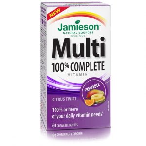 Jamieson MultiVitamini in Minerali za odrasle zvecljivi bonboni