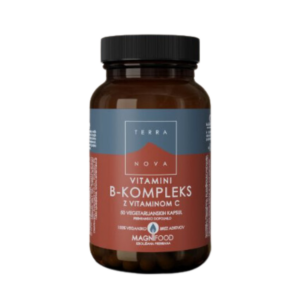 Vitamini B-kompleks z vitaminom C Terranova, 100 kapsul