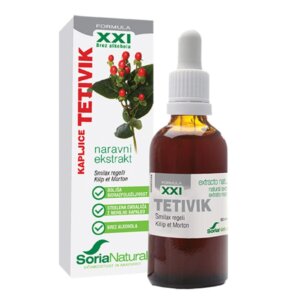 Tetivik kapljice za naravno zdravljenje putike.