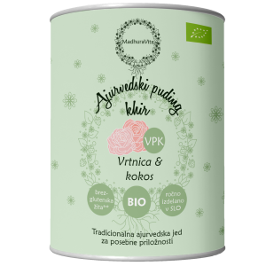 BIO Ajurvedski puding khir vrtnica kokos MadhuraVita 150g