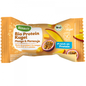 Beljakovinska kroglica mango marakuja Alnavit 24g