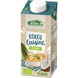 Kokosova rastlinska smetana za kuhanje Allos 200ml