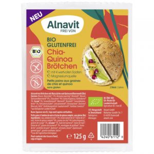 Zemljici s chia semeni in s kvinojo brez glutena Alnavit 125g