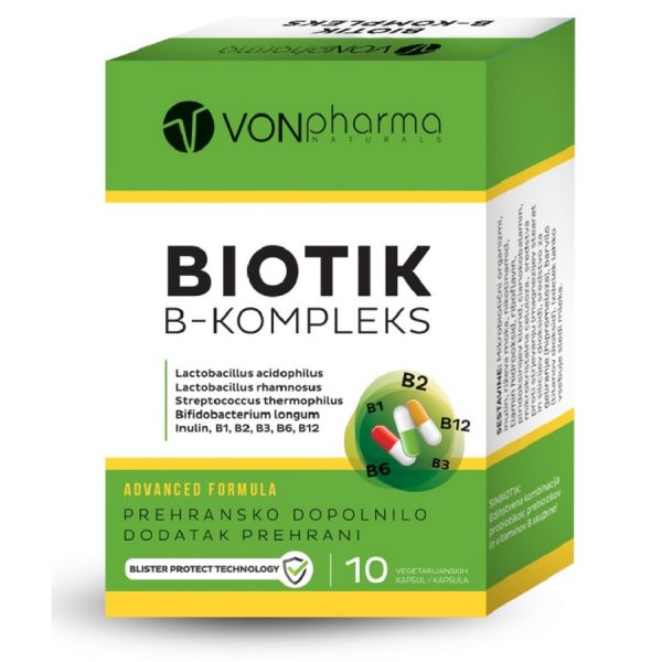 Biotik B kompleks VonPharma 10 vegetarijanskih kapsul