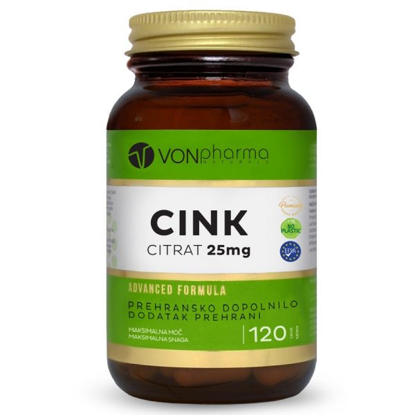 Vonpharma Cink Citrat 25 mg 120 tablet