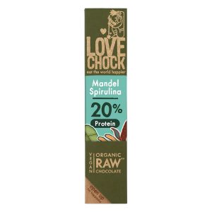 Cokolada z mandlji in spirulino Lovechock 40g