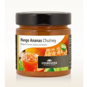 Pomaka Mango Ananas Chutney Cosmoveda 225g