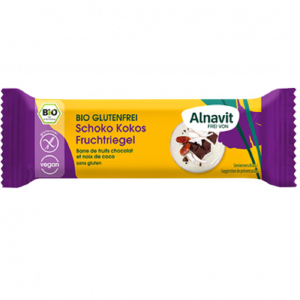 Sadna ploscica s cokolado in kokosom brez glutena Alnavit 40g