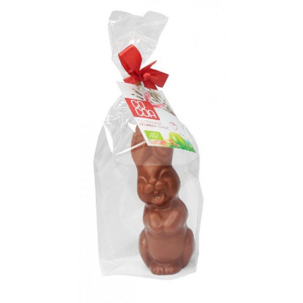 Velikonocni cokoladni zajcek z jagodo Cocoa 55g