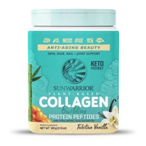 Sunwarrior rastlinski kolagen gradniki, tahitijska vanilija, 500 g