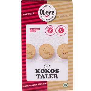 Chia kokos piskoti brez glutena BIO Werz 125g