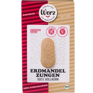 Rizevi piskoti z zemeljskimi mandlji BIO Werz 125g