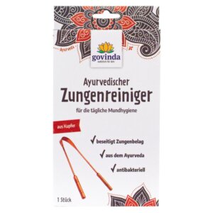 Bakreno strgalo za jezik Govinda, 1 kos