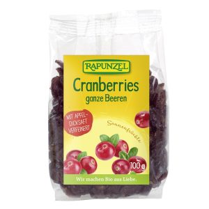 Ameriske brusnice posusene BIO Rapunzel 100g