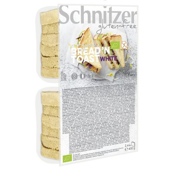 Bel toast kruh narezan brez glutena BIO Schnitzer 400g