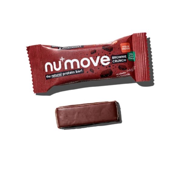 Beljakovinska ploscica Brownie Crunch NuMove45g