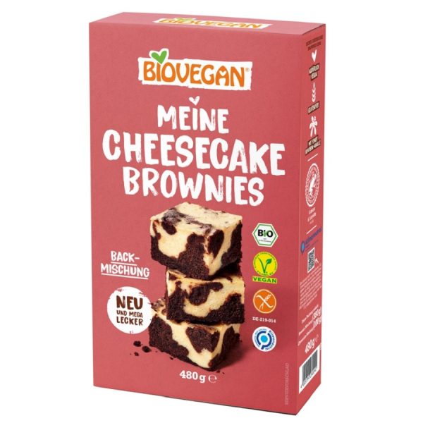 Mesanica za pripravo cheesecake brownijev brez glutena BIO Biovegan 480g