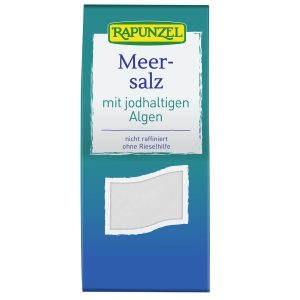 Morska sol nerafinirana z jodiranimi algami Rapunzel 500g