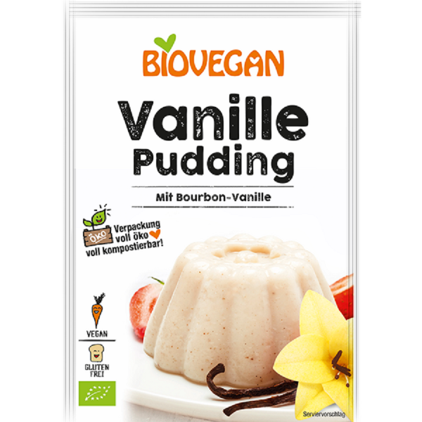 Puding vanilija bio brez glutena in laktoze Biovegan 33g