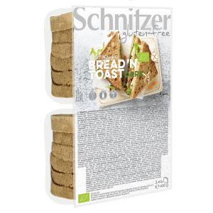 Temni toast kruh brez glutena BIO Schnitzer 430g