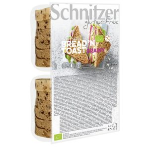 Toast zitni kruh kruh narezan brez glutena BIO Schnitzer 430g