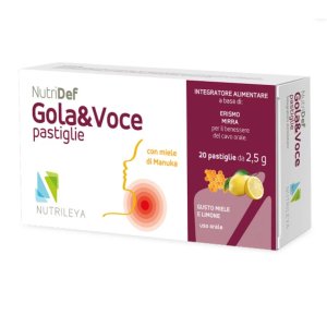 NutriDef Gola&Voce pastile za grlo med/limona, 20 pastil