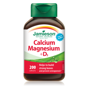 Kalcij, Magnezij in Vitamin D3 Jamieson, 200 tablet