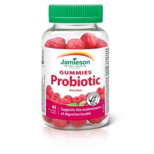 Jamieson Probiotik 1 milijarda z okusom maline, žvečljivih 45 bonbonov