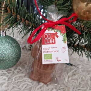 Veganski čokoladni božiček jagoda Cocoa, 75g