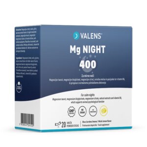 Valens Mg Night vrečke, 20 kosov