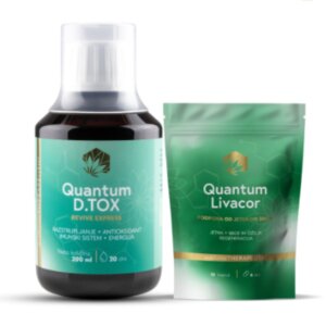 Paket spomladanski reset Quantum D.TOX 200ml + Livacor mini, 12 kapsul