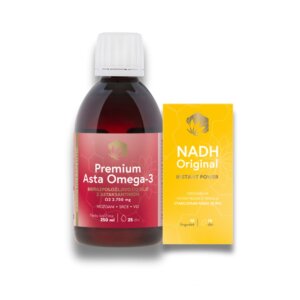 Premium Asta Omega 3, 250ml + NADH Original Instant Power®, 10 pastil